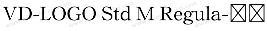 VD-LOGO Std M Regula字体转换